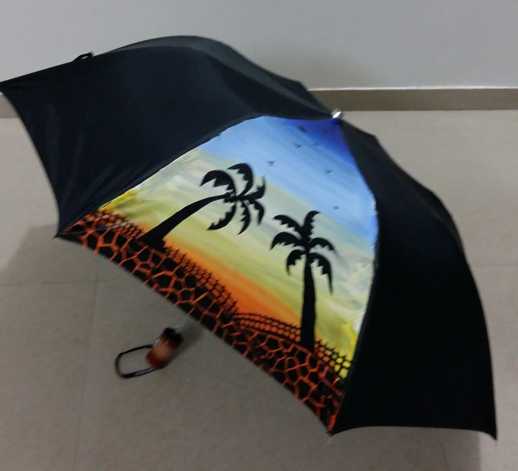 paint on umbrella